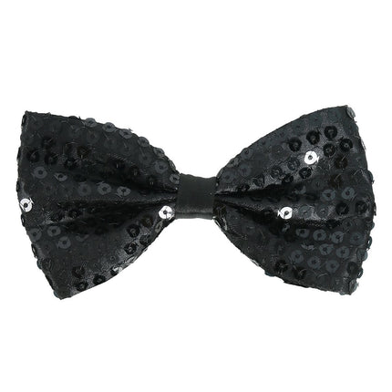 Noeud noir à paillettes