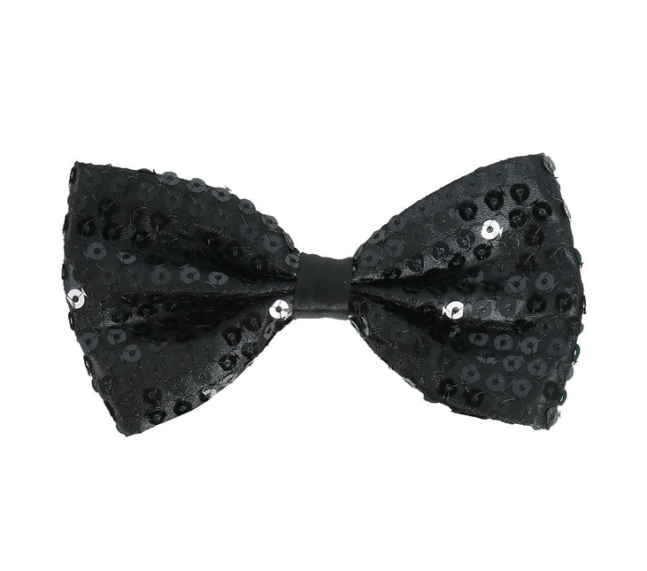 Noeud noir à paillettes