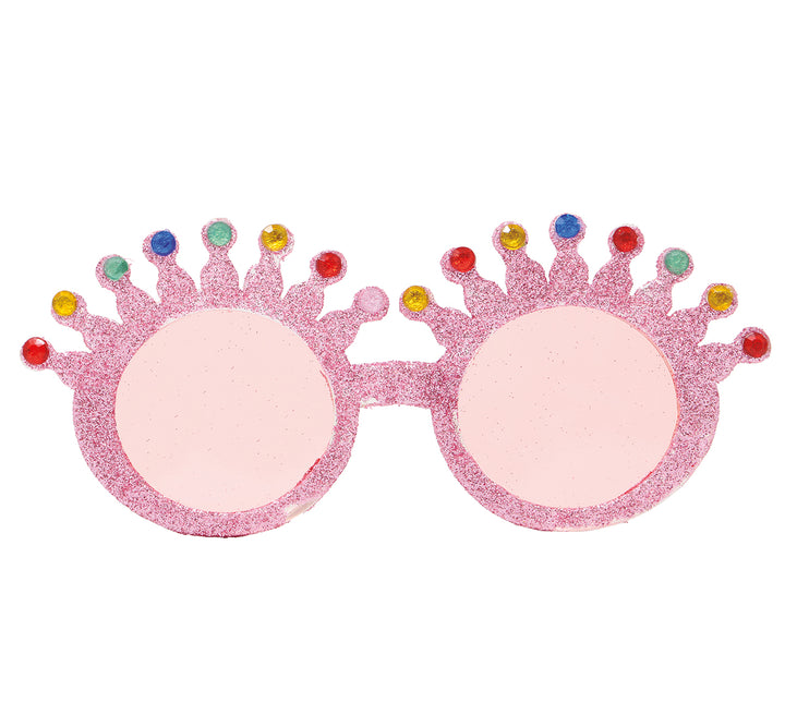 Lunettes roses à paillettes