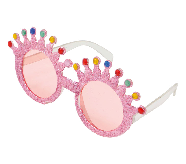 Lunettes roses à paillettes