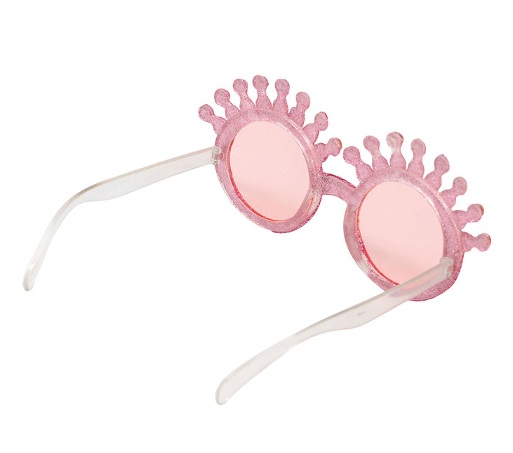 Lunettes roses à paillettes