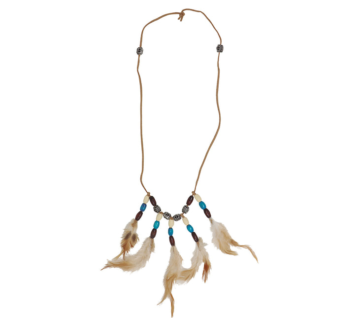Collier de plumes d'Inde