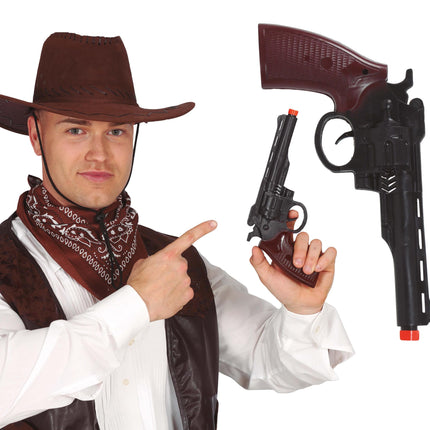 Fusil de cow-boy noir 30cm