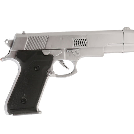 Pistolet argenté 24cm
