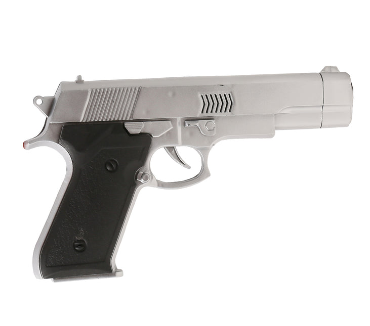 Pistolet argenté 24cm