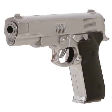 Pistolet argenté 24cm