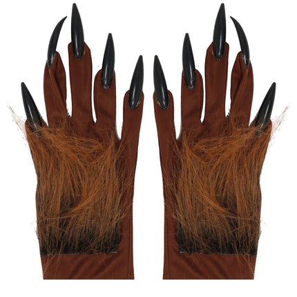 Gants d'Halloween Griffes de loup-garou