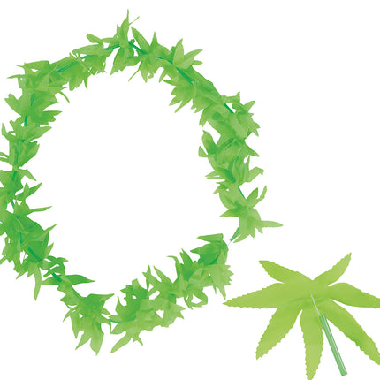Collier de feuilles de mauvaises herbes
