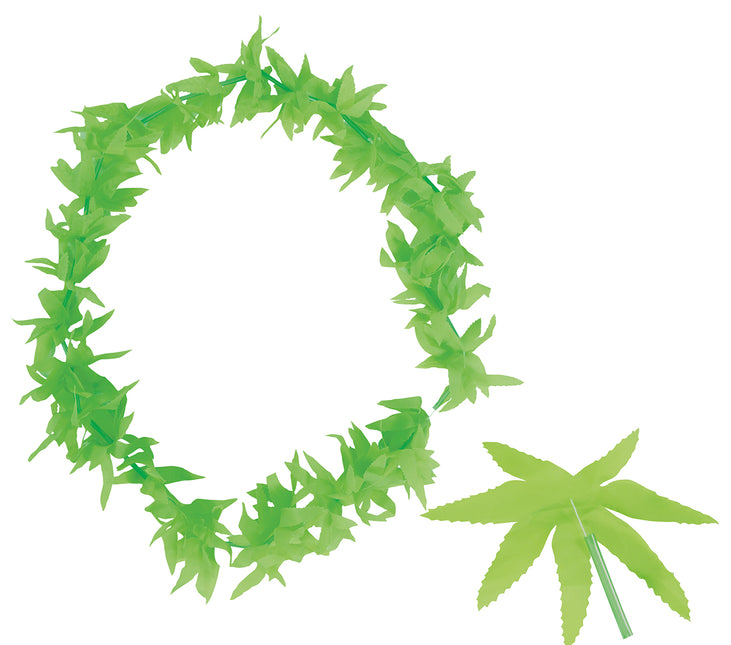 Collier de feuilles de mauvaises herbes