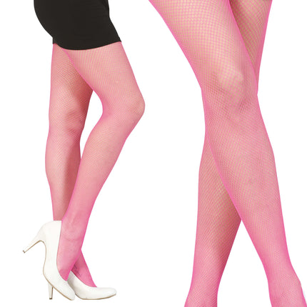 Collants rose fluo