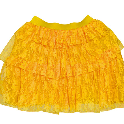 Jupe des années 80 Jaune fluo