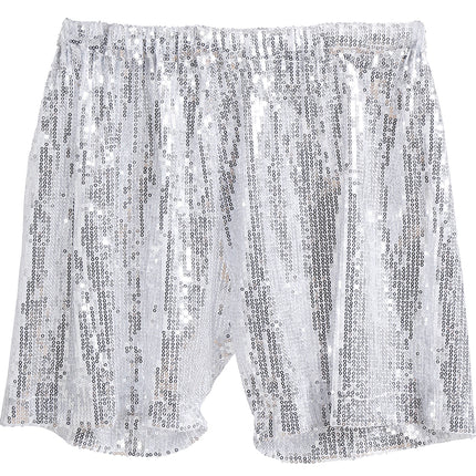 Pantalon à paillettes argentées L