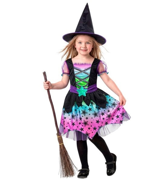 Costume de sorcière des étoiles pour enfant