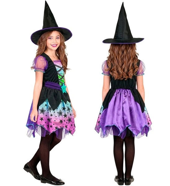 Costume de sorcière des étoiles pour enfant