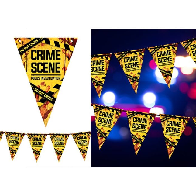 Guirlande d'Halloween jaune « Crime Scene » 3 m
