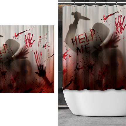 Rideau de douche d'Halloween – Aide