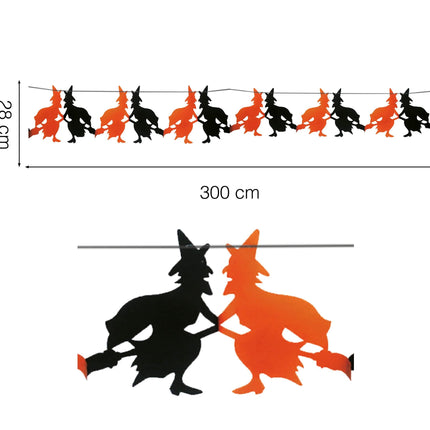 Guirlande Halloween Sorcières 3m