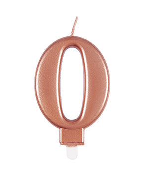 0 Bougie de l'année Rose Gold 10cm