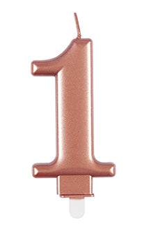Bougie 1 an Rose Gold 10cm