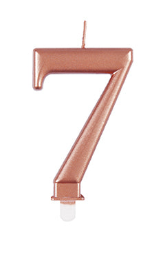 Bougie de 7 ans Rose Gold 10cm