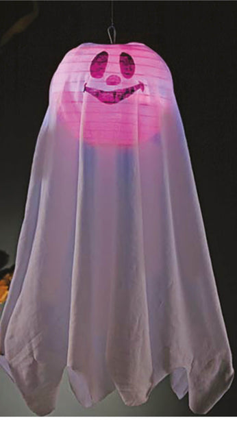 Décoration suspendue d'Halloween Lumière fantôme 60cm