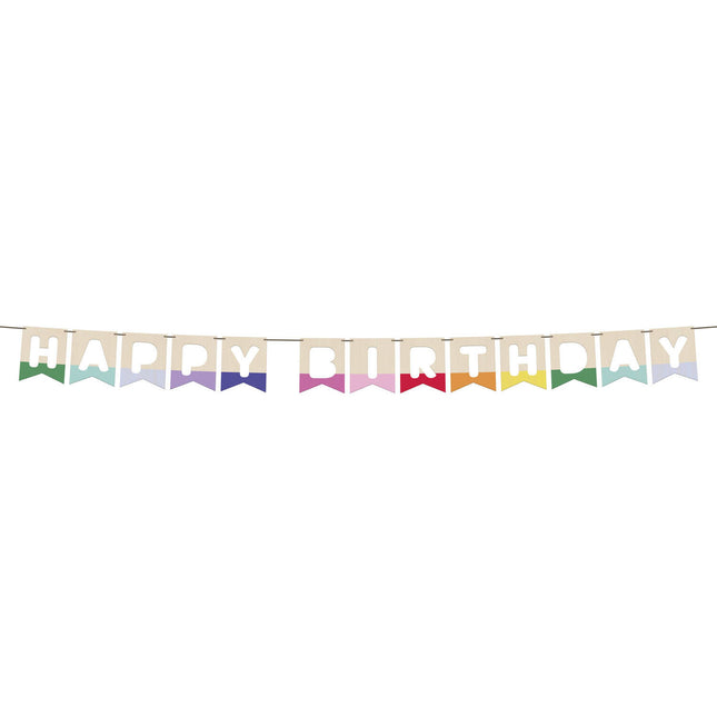 Guirlande de lettres Happy Birthday 4m