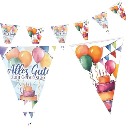 Guirlande « Joyeux anniversaire » colorée, 4 m