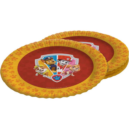 Paw Patrol : Panneaux orange 23 cm, lot de 8