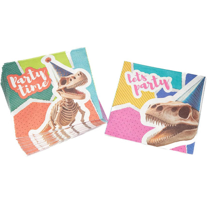 Serviettes « Dinosaures » 3 couches, 33 cm, 20 pièces