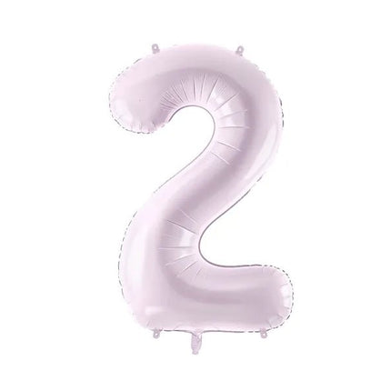 2 Jaar Cijfer Ballon Paars Leeg 72cm van Partydeco koop je bij Partywinkel