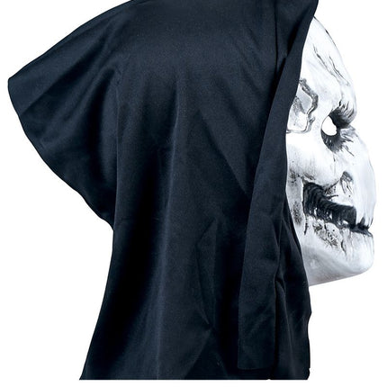 Masque d'Halloween noir et blanc crâne