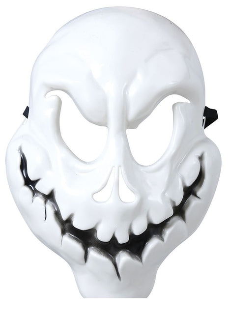 Masque d'Halloween blanc fantôme