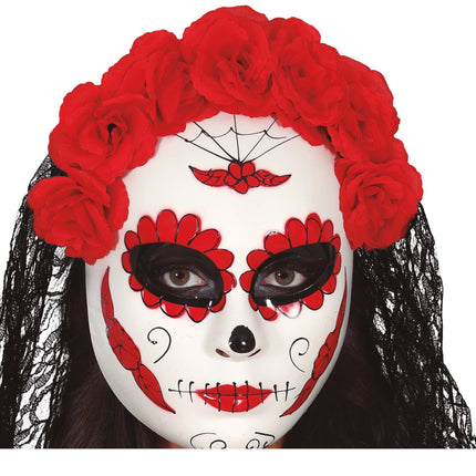 Masque Dia De Los Muertos Veil