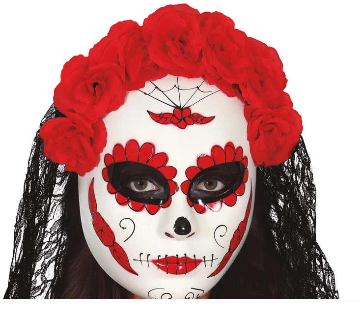 Masque Dia De Los Muertos Veil