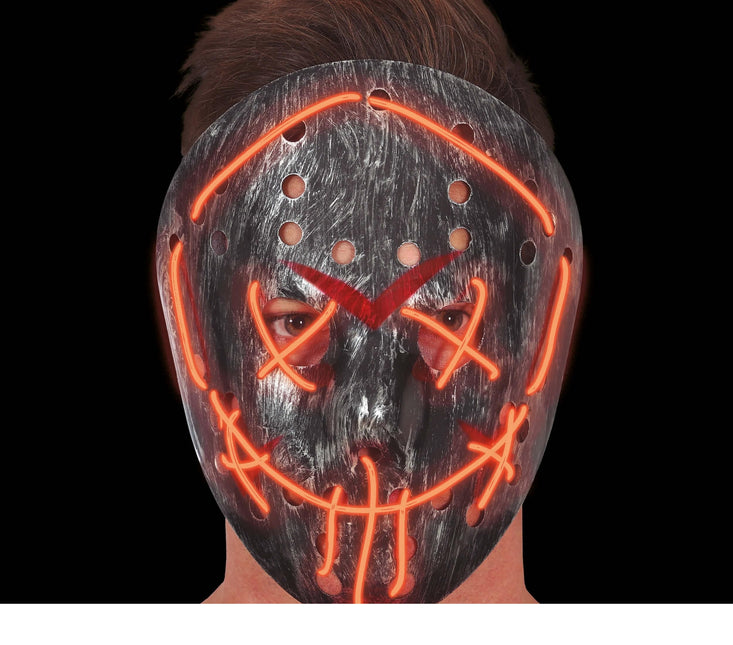 Masque d'Halloween Hockey avec lumière
