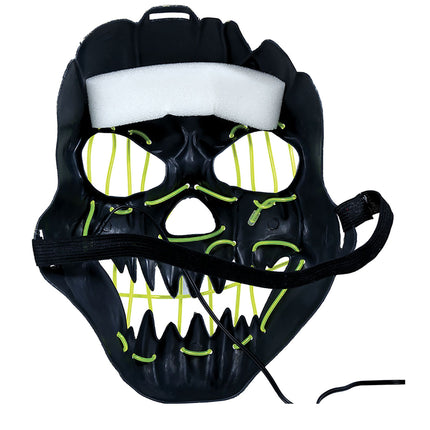 Masque d'Halloween souriant avec la lumière