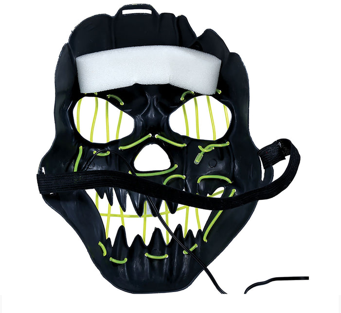 Masque d'Halloween souriant avec la lumière