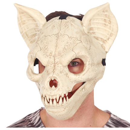 Masque d'Halloween avec chauve-souris en mouvement