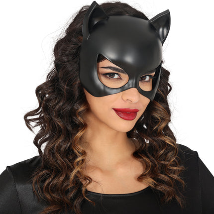 Masque Catwoman demi-visage