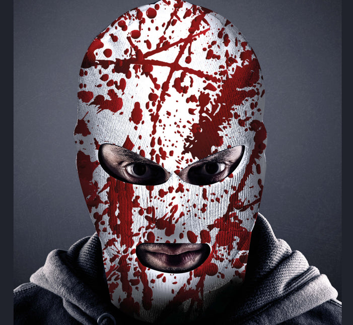 Halloween cagoule sang blanc