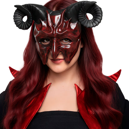 Masque d'Halloween « demi-diable »