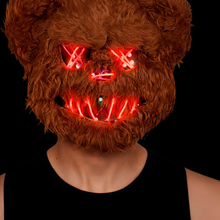 Masque d'Halloween « Ours brun » avec lumière
