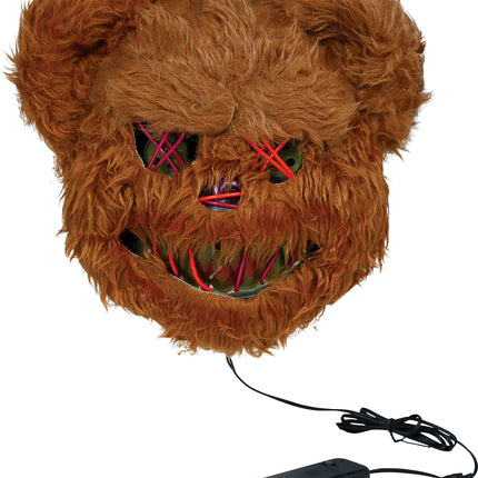 Masque d'Halloween « Ours brun » avec lumière