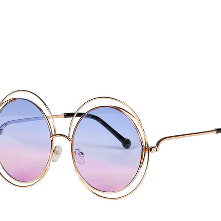 Lunettes de festival bleu rose