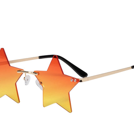 Lunettes à étoiles orange