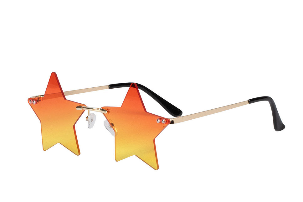Lunettes à étoiles orange