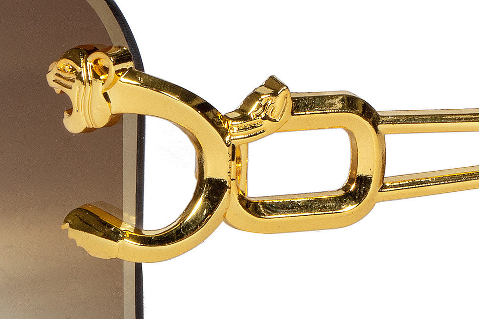 Lunettes Panthère Or