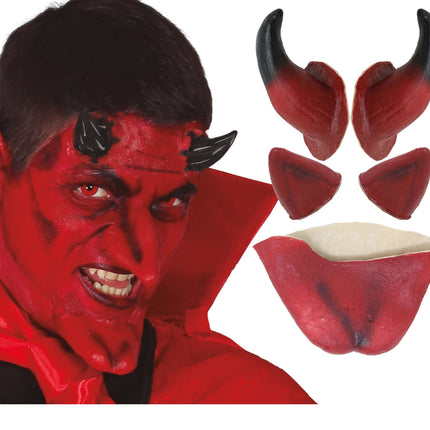 Autocollants d'Halloween pour le visage du diable