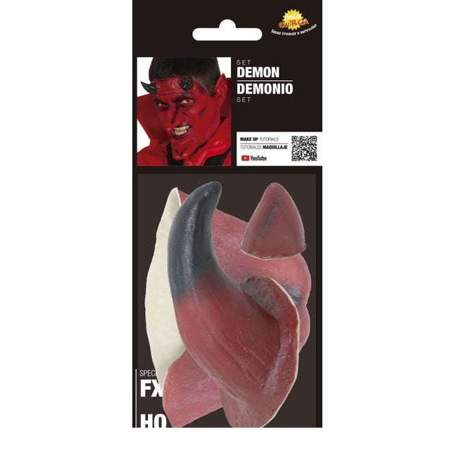 Autocollants d'Halloween pour le visage du diable