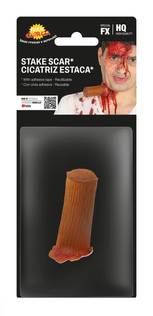 Set de plaies d'Halloween marron 2 pièces